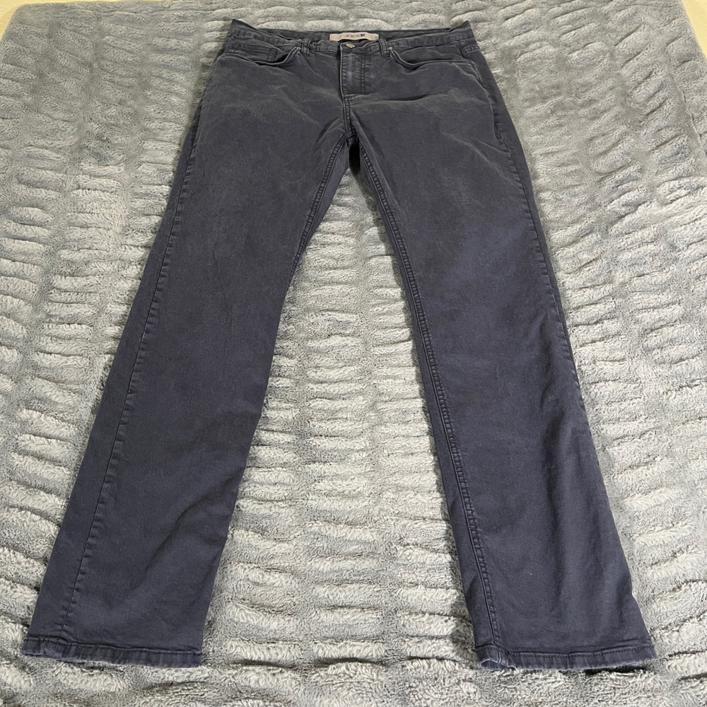 Joe's Jeans Brixton Straight Narrow Dark Navy Blue Stretch Pants Mens 34 AP864